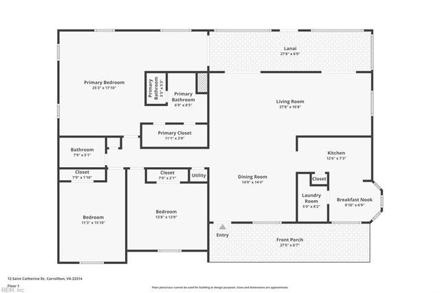 12 Saint Catherine DR, Carrollton, VA 23314