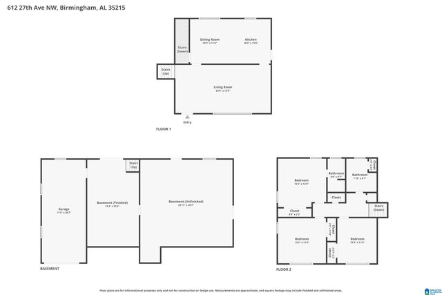 612 27TH AVENUE NW, Center Point, AL 35215