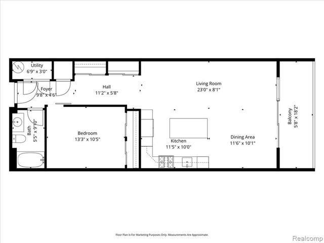 211 E 9 Mile Road 206, Ferndale, MI 48220