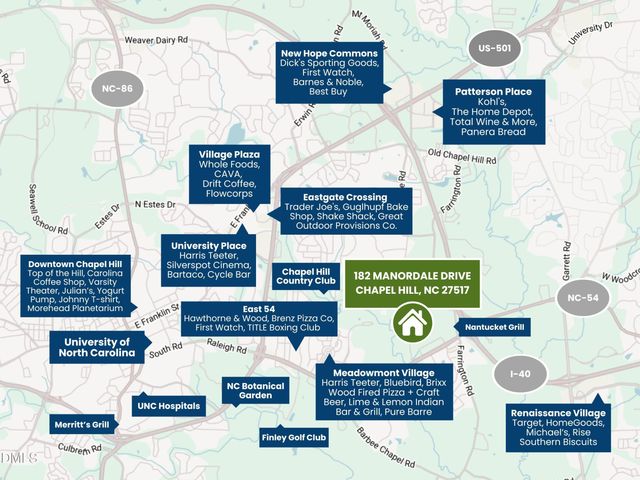 182 Manordale Drive, Chapel Hill, NC 27517