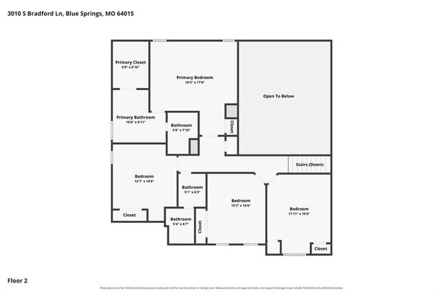 3010 S Bradford Lane, Blue Springs, MO 64015