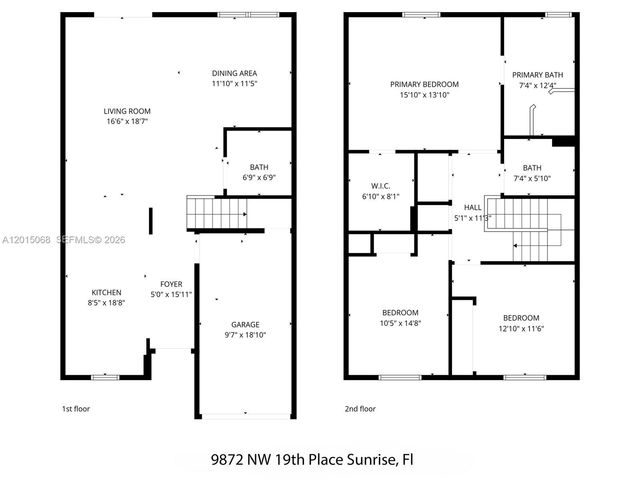 9872 NW 19th Pl, Sunrise, FL 33322