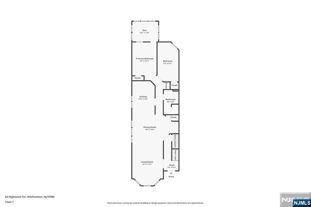 63 Highwood Terrace, Weehawken, NJ 07086