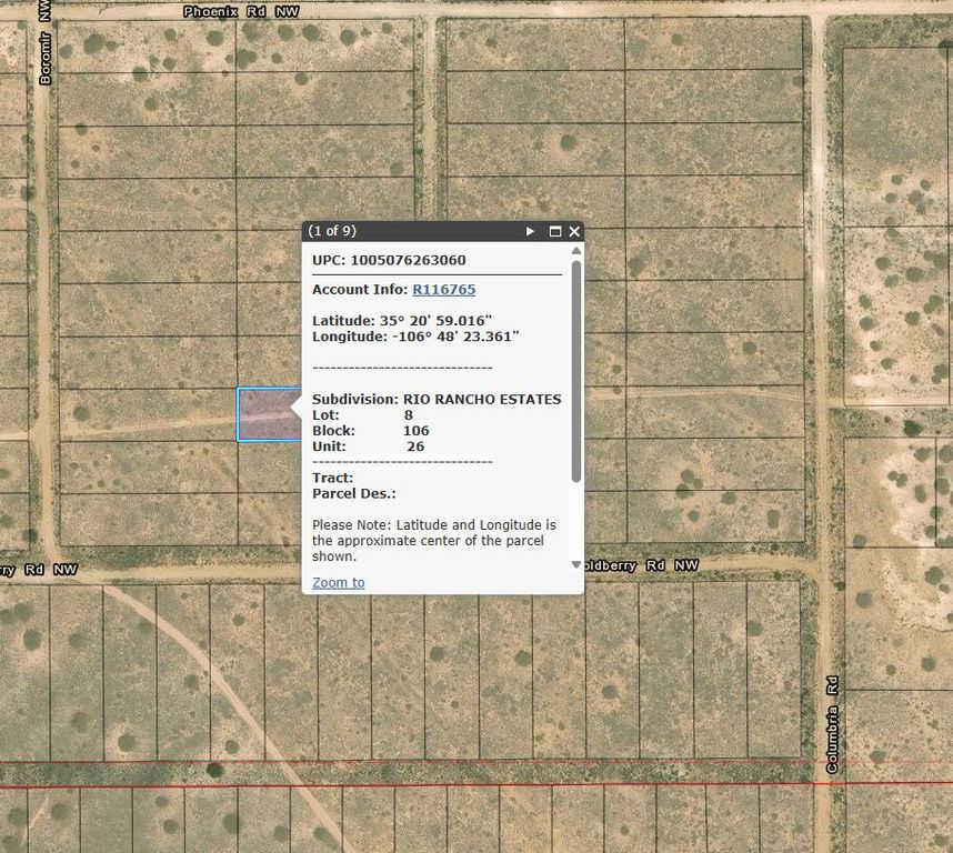 Block 106 Lot 8 & 9 Unit 26, Rio Rancho, NM 87144