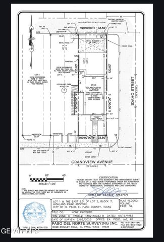 1911 Grandview Avenue, El Paso, TX 79902