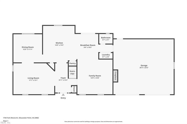 1744 York Shores DR, Gloucester Point, VA 23062