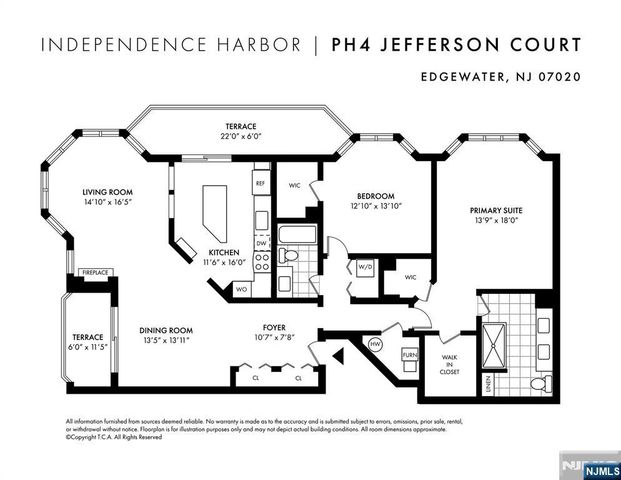 404 Jefferson Court PH4, Edgewater, NJ 07020