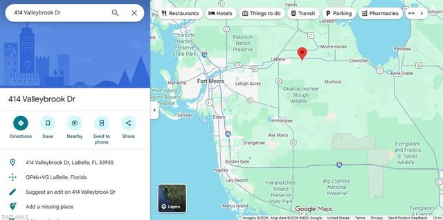 414 Valleybrook DR, Labelle, FL 33935
