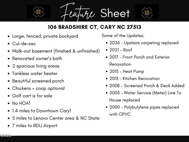 106 Bradshire Court, Cary, NC 27513