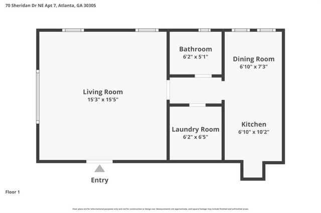 70 Sheridan Drive APT 7, Atlanta, GA 30305