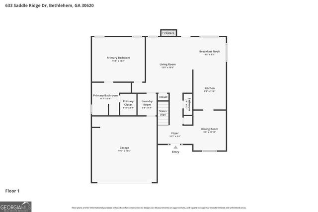 633 Saddle Ridge Drive, Bethlehem, GA 30620