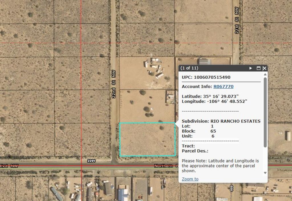 Land Lot 1 Block 65, Rio Rancho, NM 87144