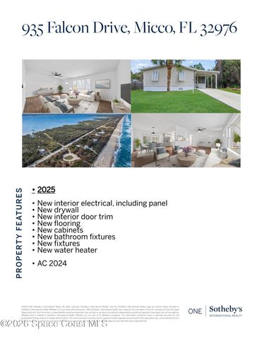 935 Falcon Drive, Micco, FL 32976