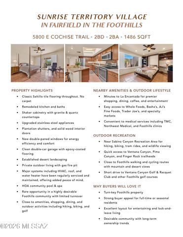 5800 E Cochise Trail, Tucson, AZ 85750