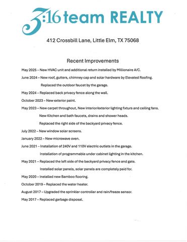 412 Crossbill Lane, Little Elm, TX 75068