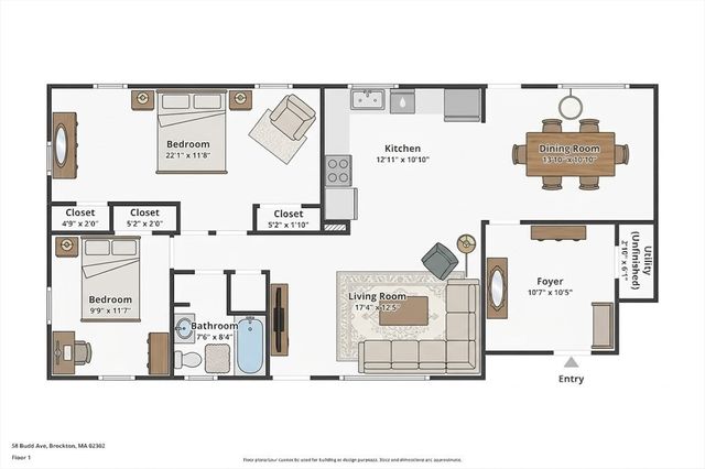 58 Budd Ave, Brockton, MA 02302