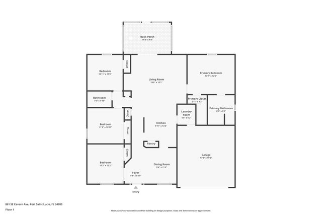 861 SE Cavern Avenue, Port St. Lucie, Port St Lucie, FL 34983