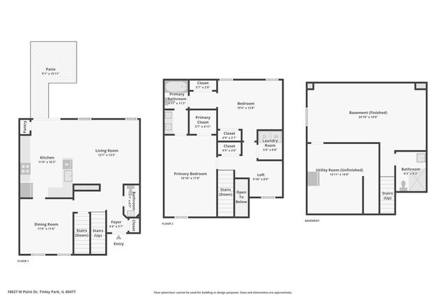 18627 W Point Drive, Tinley Park, IL 60477