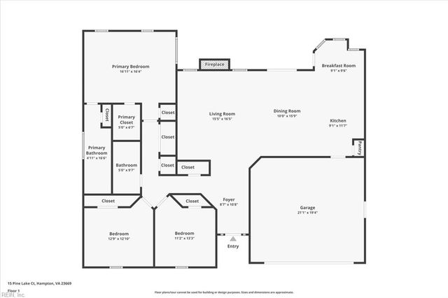 15 Pine Lake CT, Hampton, VA 23669