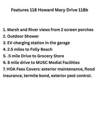 118 Howard Mary Drive 118b, Charleston, SC 29412