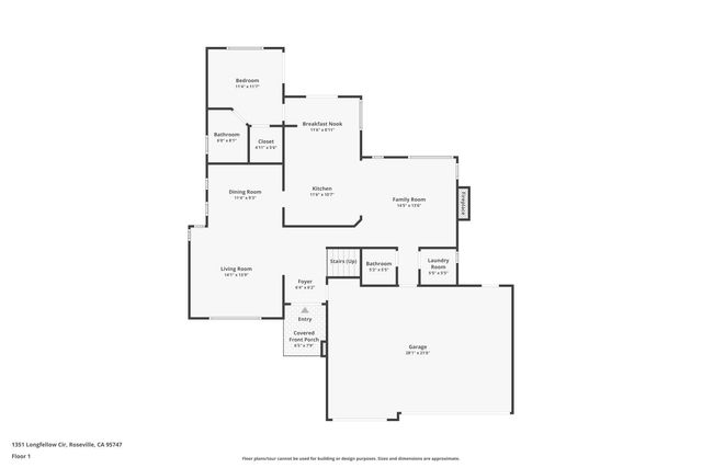 1351 Longfellow Cir, Roseville, CA 95747