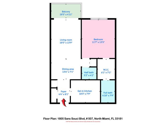 1805 Sans Souci Blvd 507, North Miami, FL 33181