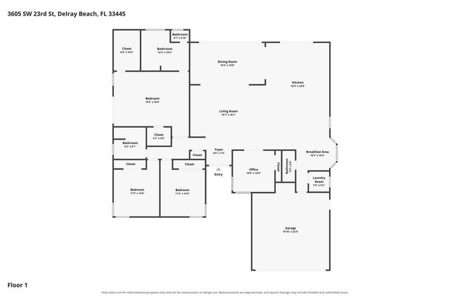 3605 SW 23rd Street, Delray Beach, FL 33445
