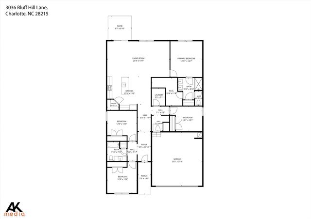 3036 Bluff Hill Lane, Charlotte, NC 28215