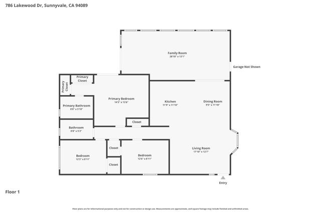 786 Lakewood Drive, Sunnyvale, CA 94089