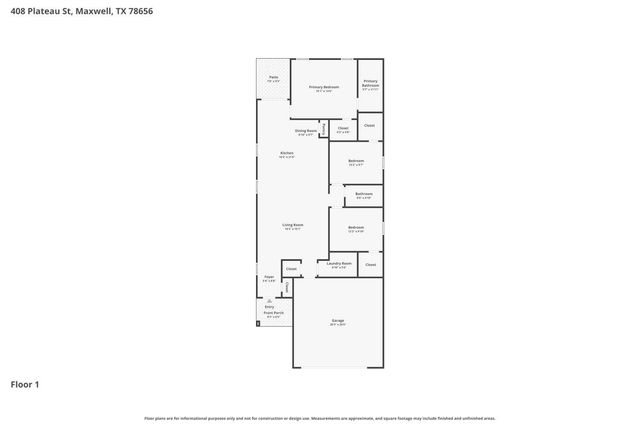 408 Plateau ST, Maxwell, TX 78656