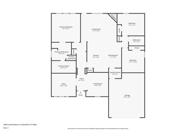 1608 Crestmeadow Lane, Mansfield, TX 76063