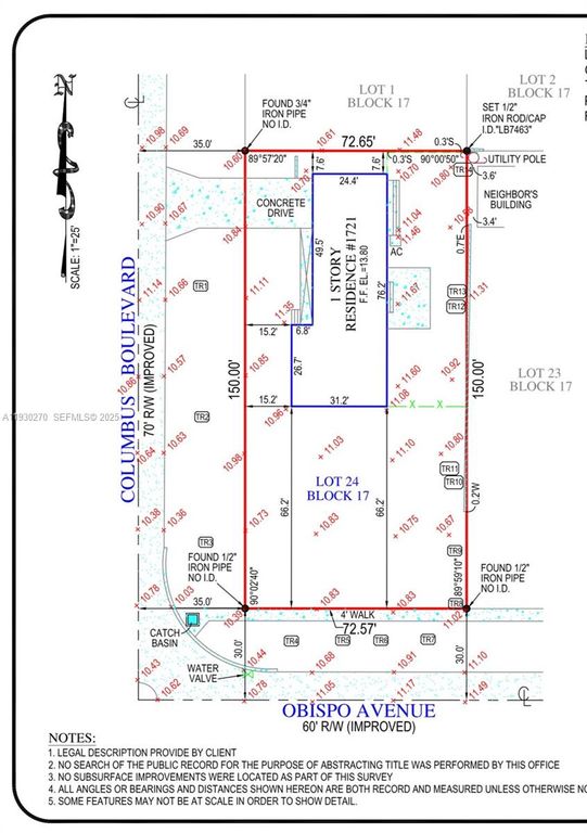 Image 1 of property listing at 1721 Columbus Blvd, Coral Gables, FL 33134