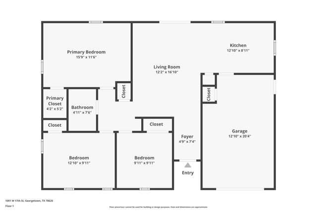 1001 W 17th ST, Georgetown, TX 78626