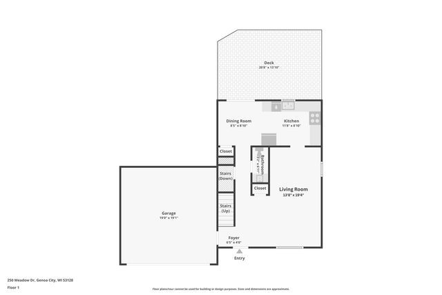 250 Meadow DRIVE, Genoa City, WI 53128