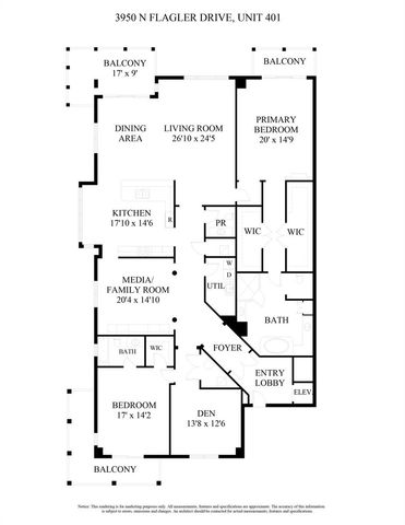 3950 N Flagler Drive 401, West Palm Beach, FL 33407