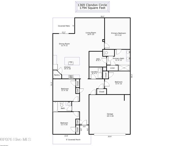 1369 Clendon Circle, Leland, NC 28451