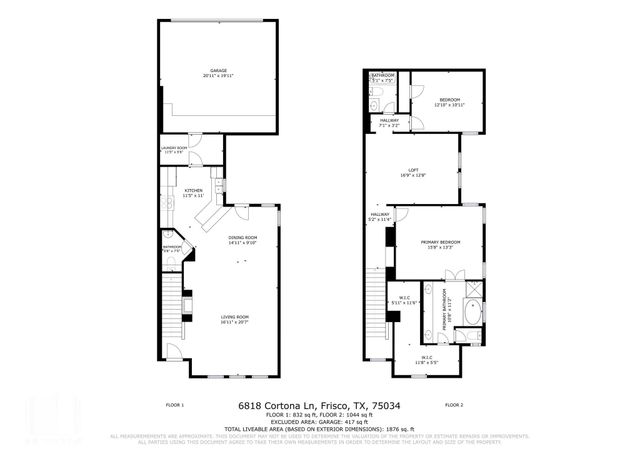 6818 Cortona Lane, Frisco, TX 75034