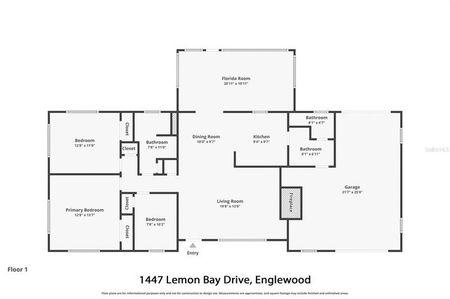 1447 LEMON BAY DRIVE, Englewood, FL 34223