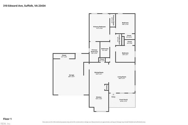 310 Edward AVE, Suffolk, VA 23434