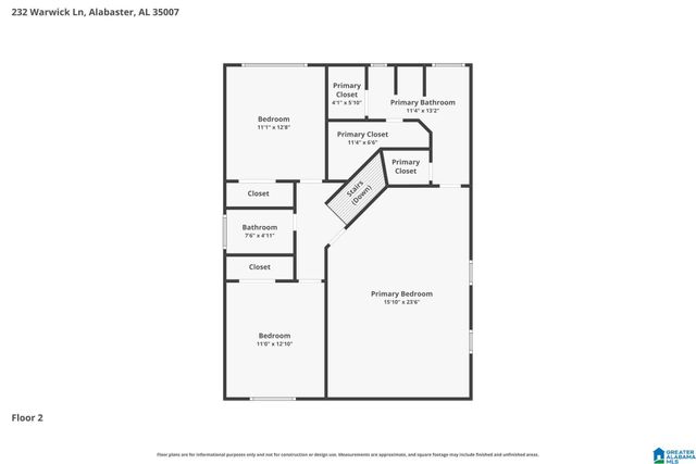 232 WARWICK LANE, Alabaster, AL 35007