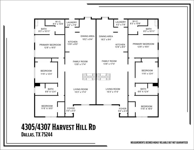 4307 and 4305 Harvest Hill Road, Dallas, TX 75244