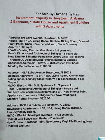 106 LAIRD AVENUE, Hueytown, AL 35023