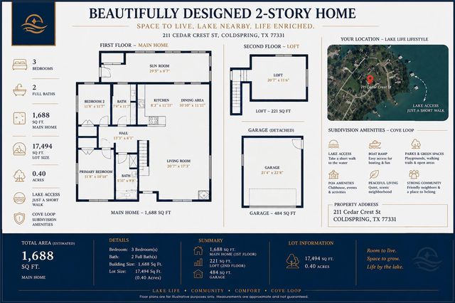 211 Cedar Crest Street, Coldspring, TX 77331