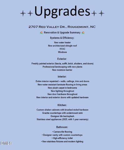 2702 Red Valley Drive, Rougemont, NC 27572