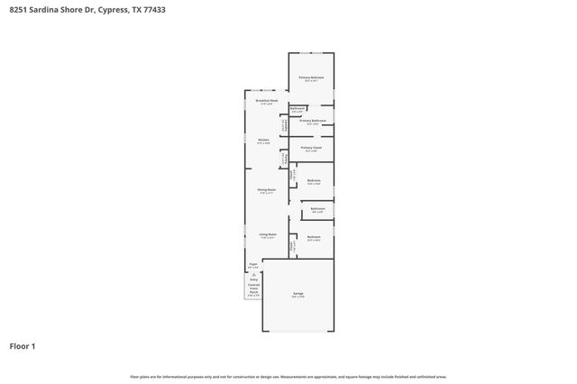 8251 Sardina Shore Drive, Cypress, TX 77433