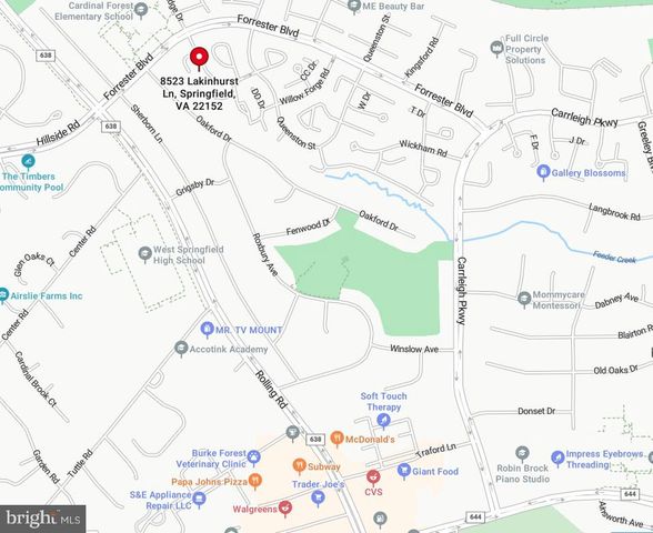 8523 LAKINHURST LN, Springfield, VA 22152