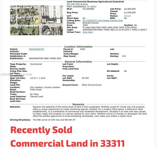 2360 NW 6 Street, Fort Lauderdale, FL 33311