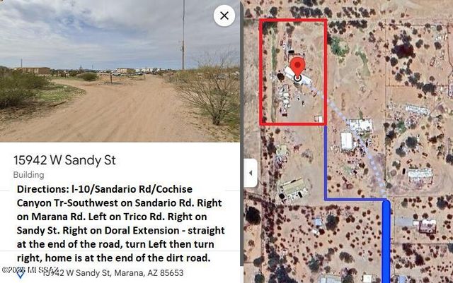15942 W Sandy Street, Marana, AZ 85653