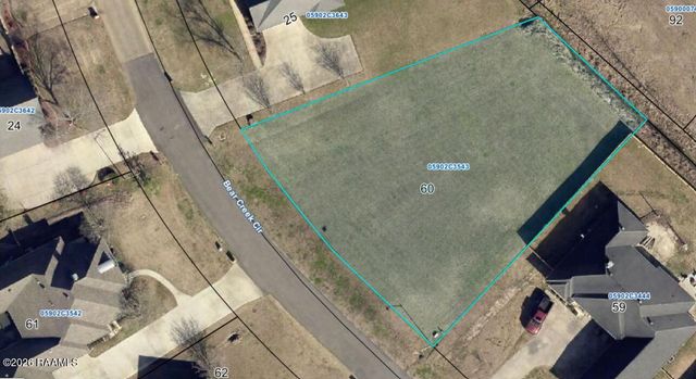 Lot 60 Bear Creek Circle, Breaux Bridge, LA 70517