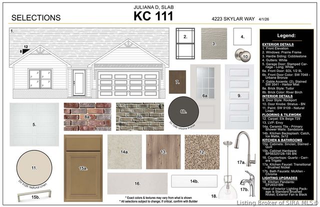 4223 - LOT 111 Skylar Way, New Albany, IN 47150